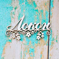 Украшение из чипборда "Локон" (ScrapКрым)