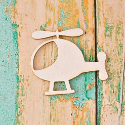 Украшение из чипборда "Вертолет" (ScrapКрым)