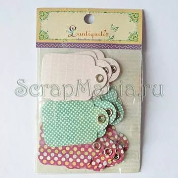 Набор ярлычков из кардстока "Праздничные" (Lantiquite)