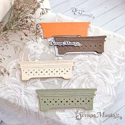 Нож "Цветочные кашпо. Прямоугольные", 8,3х2,9 см (ScrapMania) Нож "Цветочные кашпо. Прямоугольные", 8,3х2,9 см (ScrapMania)