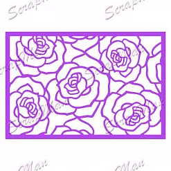 Нож для вырубки "Розы в рамке" (Scrapman)