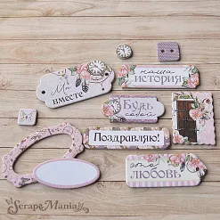 Набор цветного чипборда "Девичья тайна" (ScrapMania) Набор цветного чипборда "Девичья тайна" (ScrapMania)