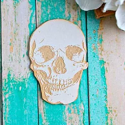 Украшение из чипборда "Череп" (ScrapКрым) Украшение из чипборда "Череп" (ScrapКрым)