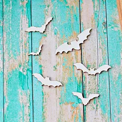 Набор украшений из чипборда "Летучие мыши" (ScrapКрым)