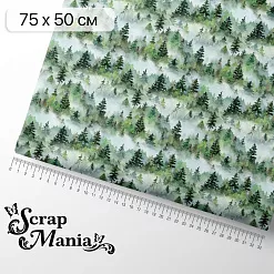 Отрез ткани 75х50 см "Лукоморье. Лес дремучий" (ScrapMania) Отрез ткани 75х50 см "Лукоморье. Лес дремучий" (ScrapMania)