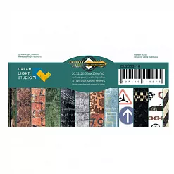 Набор бумаги 20х20 см "Время впечатлений", 12 листов (DreamLight Studio)