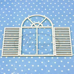 Украшение из чипборда "Окошко 3. Прямые ставни" (Рукоделушка)