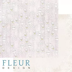Набор бумаги 20х20 см "Зефир", 12 листов (Fleur-design)