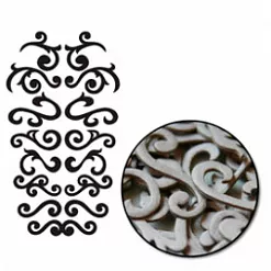 Набор украшений из чипборда "Завитки" (Maya Road)