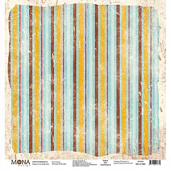 Бумага "Ретро кафе. Полоска" (MonaDesign)