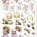 Аппликация бумажная вырубная "Девочки и кошки", А4