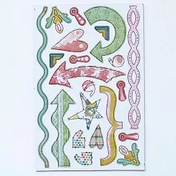 Набор наклеек из чипборда Basic Grey "Two Scoops" (Basic Grey)