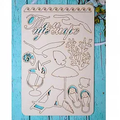 Набор украшений из чипборда "Там, где море" (ScrapКрым)