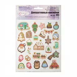 Наклейки 15х17 см с глиттером "Рождество" (Mr.Painter) Наклейки 15х17 см с глиттером "Рождество" (Mr.Painter)