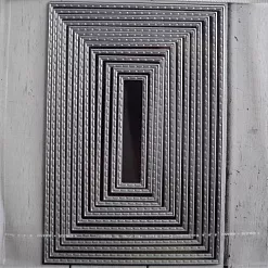 Набор ножей для вырубки "Прямоугольники со строчкой" (Scrapman)