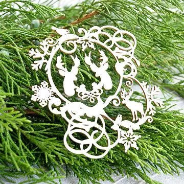 Чипборд "Новогодние игрушки 1", 7,9х8,4 см (LeoMammy) Чипборд "Новогодние игрушки 1", 7,9х8,4 см (LeoMammy)