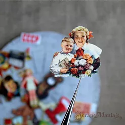 Набор высечек из ткани "СССР", 29 шт (ScrapMania)