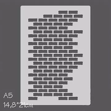 Трафарет "Кирпичная кладка" (Россия Е)