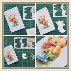 Аппликация бумажная вырубная "Музыка и розы" (HOTP)