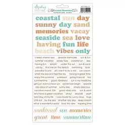 Наклейки 15,5х30 см "Coastal Memories. Words" (Mintay)