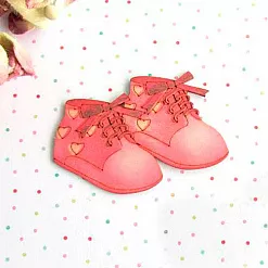 Украшение из чипборда "Ботиночки розовые" (АртМаркет)