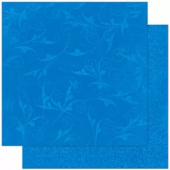 Бумага "Doubledot Flourish. Blueberry" (BoBunny)