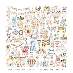 Бумага 30х30 см "Cute baby. Для вырезания" (Alchemy of Art)