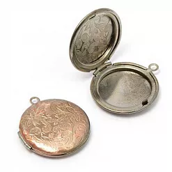 Кулон-локет "Круг, Цветы", цвет медь (Tesoro) Кулон-локет "Круг, Цветы", цвет медь (Tesoro)