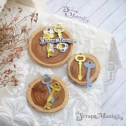 Нож "Ключи", 1,5х3,9 см (ScrapMania)