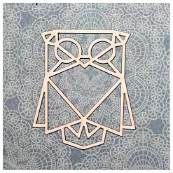 Украшение из чипборда "Сова" (GoldenHands)