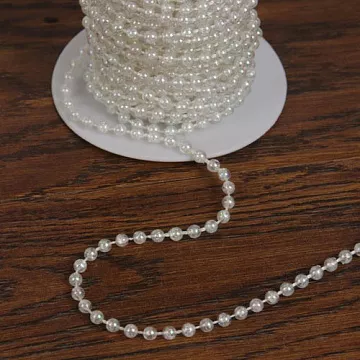 Нить "Шарики жемчужные", ширина 0,4 см, длина 1 м (АртУзор)