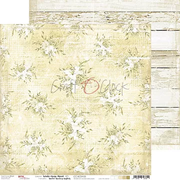 Бумага 30х30 см "White beige mood 05" (CraftO'clock)