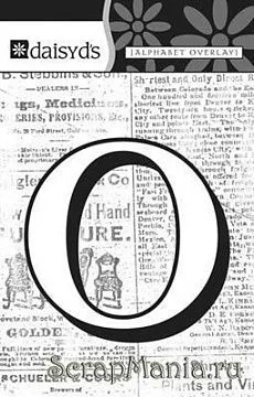 Буква-оверлей "о", 1 лист (Daisy d's)