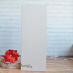 Заготовка для открытки 8,5х22 см из дизайнерской бумаги Shyne Pearly White