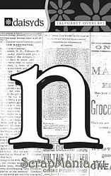 Буква-оверлей "n", 1 лист (Daisy d's)