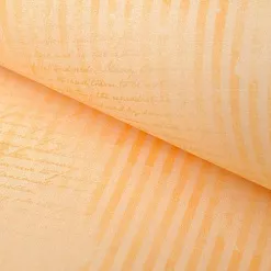 Отрез ткани 48х50 см "Кофе-тайм. Персиковый фон в полосочку" (Артмикс)