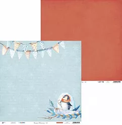 Набор бумаги 30х30 см "North Pole", 12 листов (Piatek13)