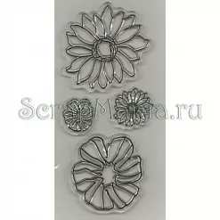 Набор штампов Scrappy Cat "Полевые цветы" Набор штампов Scrappy Cat "Полевые цветы"