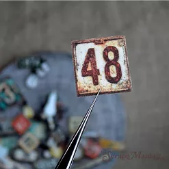 Набор высечек из ткани "Старый архив. Билетики", 34 шт (ScrapMania)