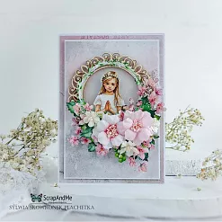Бумага 30х30 см "White Roses. First Communion Girl 5" (ScrapAndMe) Бумага 30х30 см "White Roses. First Communion Girl 5" (ScrapAndMe)