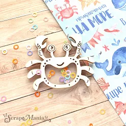 Чипборд "Морячок. Шейкер. Крабик. Маленький" (ScrapMania)