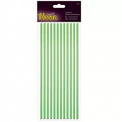 Набор акриловых наклеек с глиттером "Полоски. Неон. Зелёный" (DoCrafts)
