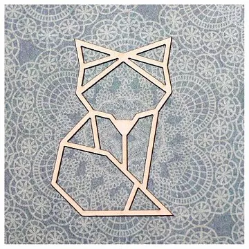 Украшение из чипборда "Лисичка" (GoldenHands)