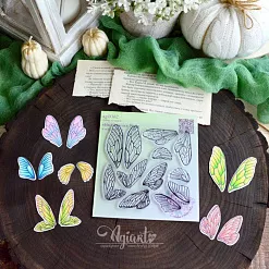 Штамп "На крыльях №2", 6х2 см (AgiArt)