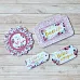 Набор цветного чипборда "Роскошный фламинго" (Scrapmania)