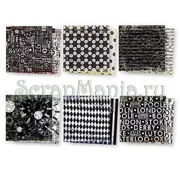 Набор бумаги 15х15 см "Paddington", 12 листов (7gypsies)