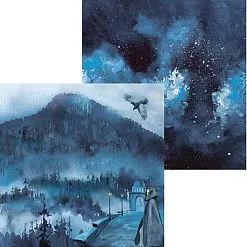 Бумага 30х30 см "Enigma 2. Лист 04. Репринт" (Scrapodelie)