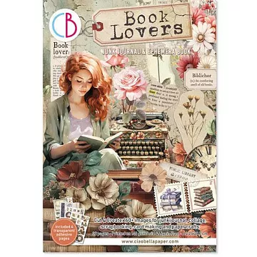 Набор бумаги А4 с наклейками "Book Lovers. Для вырезания", 16 листов (Ciao Bella) Набор бумаги А4 с наклейками "Book Lovers. Для вырезания", 16 листов (Ciao Bella)