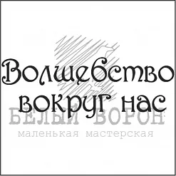 Штамп "Волшебство вокруг нас" (Белый ворон)