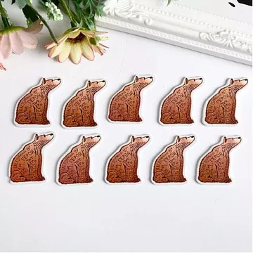 Набор деревянных украшений "Медведь - настоящий мужик" (АртУзор)